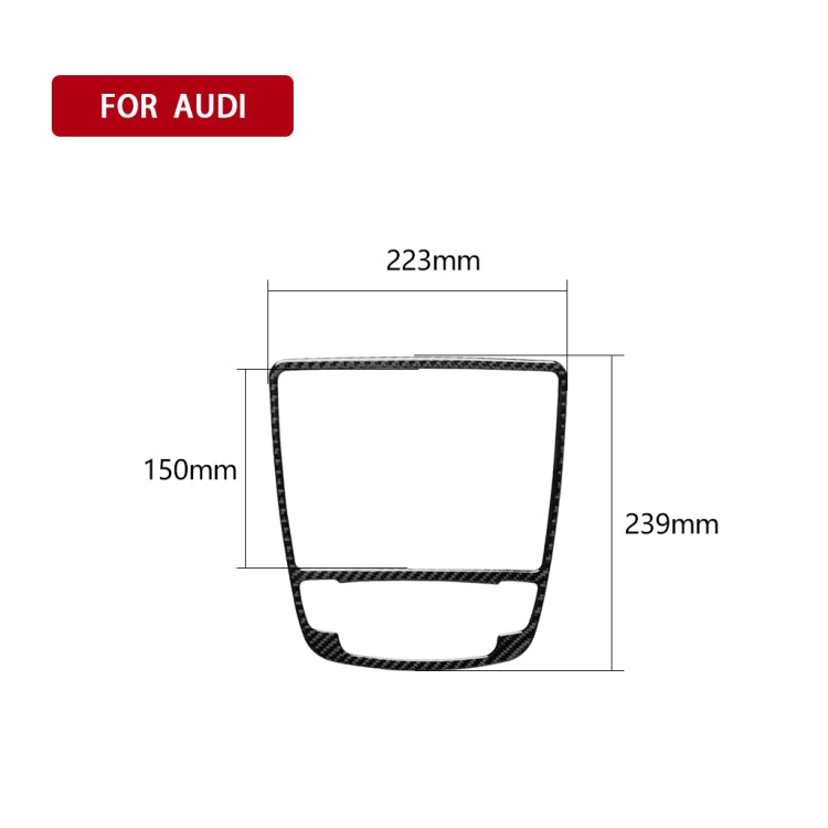Car Carbon Fiber Gear Shift Panel Decorative Sticker for Audi A6 S6 C7 A7 S7 4G8 2012-2018, Left and Right Drive Universal, Gear Shift – Durable Build, Easy to Use