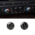 Car Carbon Fiber Air Conditioning Button Decorative Sticker for Audi A6 S6 C7 A7 S7 4G8 2012-2018, Left and Right Drive Universal, Air Conditioning Button Air Conditioning Button