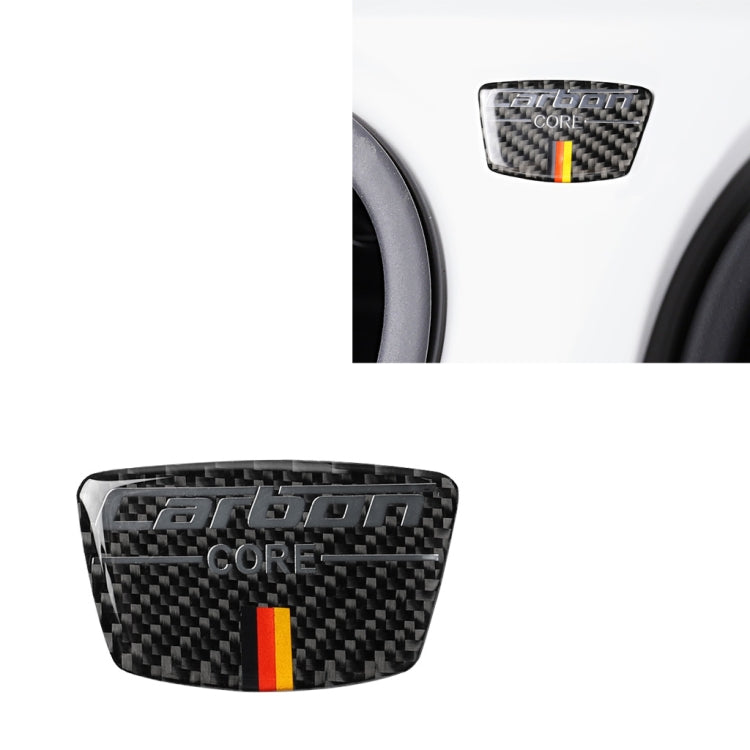 Car Carbon Fiber German Flag Color Goalpost Decorative Sticker for Audi A6 2005-2011, Left and Right Drive Universal, German Goalpost – Durable Build, Easy to Use German Goalpost