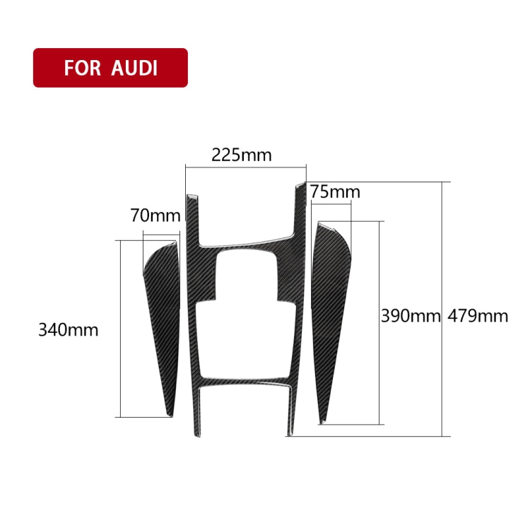 Car Carbon Fiber Gear Shift Position + Side Panel Decorative Sticker for Audi A6 2005-2011, Right Drive, High Configuration, Gear Shift Position Right Drive, High Configuration – Durable Build, Easy to Use