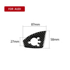 Car Carbon Fiber Door Button Decorative Sticker for Audi TT 8n 8J MK123 TTRS 2008-2014, Right Drive, B Style, Door Button, Right Drive B
