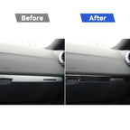 Car Carbon Fiber Passenger Seat Decorative Strip for Audi TT 8n 8J MK123 TTRS 2008-2014, Left Drive, Passenger Seat , Left Drive