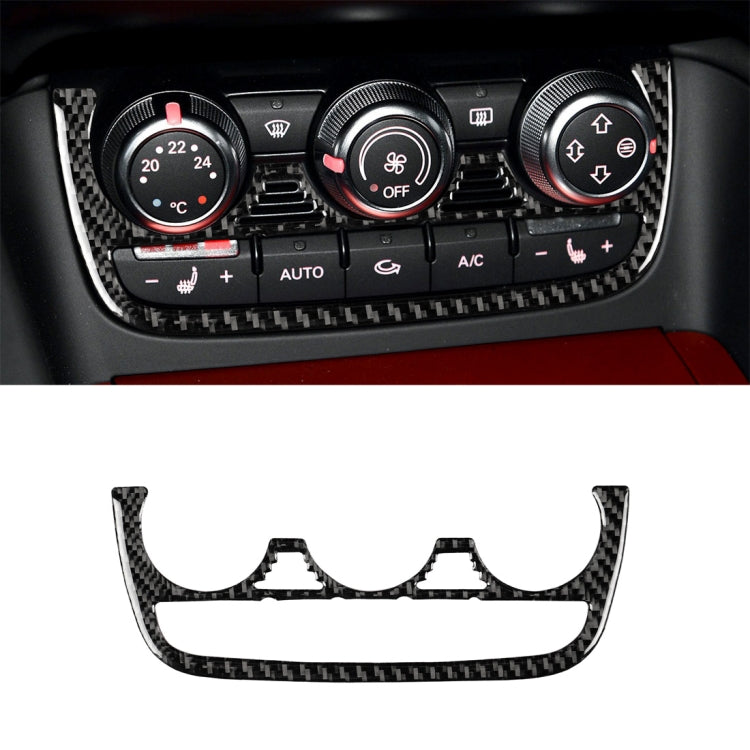 Car Carbon Fiber Air Conditioning Button Decorative Sticker for Audi TT 8n 8J MK123 TTRS 2008-2014, Left and Right Drive Universal, Air Conditioning Button Air Conditioning Button