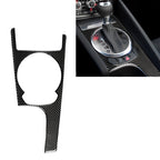 Car Carbon Fiber Gear Shift Panel Decorative Sticker for Audi TT 8n 8J MK123 TTRS 2008-2014, Left Drive, Gear Shift Panel Gear Shift Panel