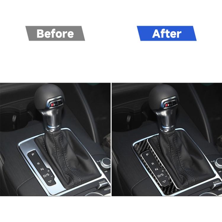 Car Carbon Fiber Gear Shift Frame Decorative Sticker for Audi A3 / 8V 2014-2019, Left Drive, Gear Shift Frame, Left Drive – Durable Build, Easy to Use