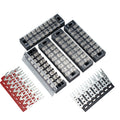 5 PCS Car 8-way 25A TB-2508 Dual Row Power Terminal Connector + 8-position Connection Strip with Cover, 8-way 25A 8-way 25A