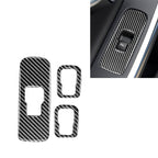 3 PCS Car Carbon Fiber Window Lifting Button Decorative Stickers for Volvo V60 2010-2017 / S60 2010-2018, Right Drive, Window Lifting Button, Right Drive Window Lifting Button, Right Drive