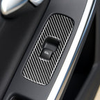3 PCS Car Carbon Fiber Window Lifting Button Decorative Stickers for Volvo V60 2010-2017 / S60 2010-2018, Right Drive, Window Lifting Button, Right Drive
