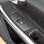 4 PCS Car Carbon Fiber Window Lifting Panel Decorative Stickers for Volvo V60 2010-2017 / S60 2010-2018, Left and Right Drive Universal, Window Lifting Panel – Durable Build, Easy to Use