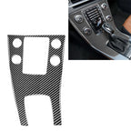 Car Carbon Fiber Central Control Panel Decorative Stickers for Volvo V60 2010-2017 / S60 2010-2018, Left Drive, Central Control Panel, Left Drive Central Control Panel, Left Drive