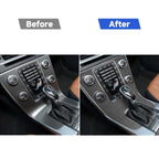 Car Carbon Fiber Central Control Panel Decorative Stickers for Volvo V60 2010-2017 / S60 2010-2018, Left Drive, Central Control Panel, Left Drive
