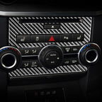 Car Carbon Fiber Central Control CD Panel Decorative Sticker for Land Rover Discovery 4 2010-2016, Left and Right Drive Universal, Central Control CD Panel