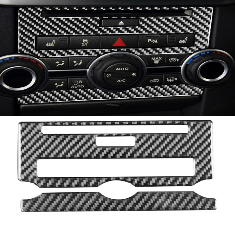 Car Carbon Fiber Central Control CD Panel Decorative Sticker for Land Rover Discovery 4 2010-2016, Left and Right Drive Universal, Central Control CD Panel Central Control CD Panel