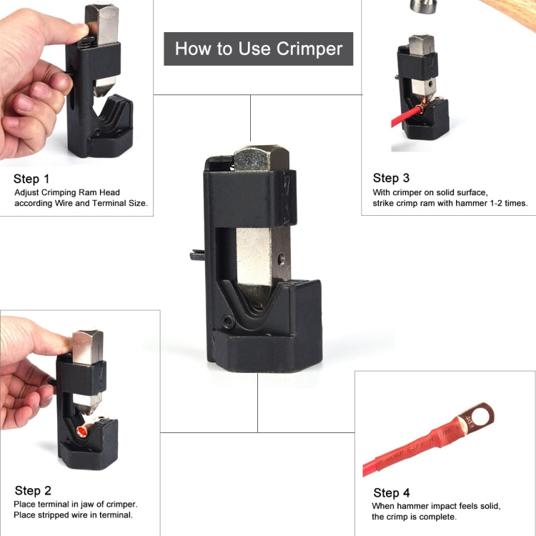 Car Battery Cable Hammer Crimper Hammer Lug Crimper Tool Pliers, Battery Cable Hammer – Electroplating