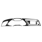 Car Carbon Fiber Dashboard Frame Decorative Sticker for Audi A4 2009-2010 / A4L 2009-2012, Left Drive, For Audi A4 2009-2010 For Audi A4 2009-2010