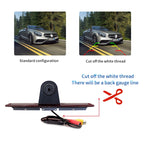 PZ461 Car Waterproof High Position Tail Light Brake Light View Camera + 7 inch Rearview Monitor for Mercedes Benz / Volkswagen, PZ461 + 7 inch Rearview Monitor