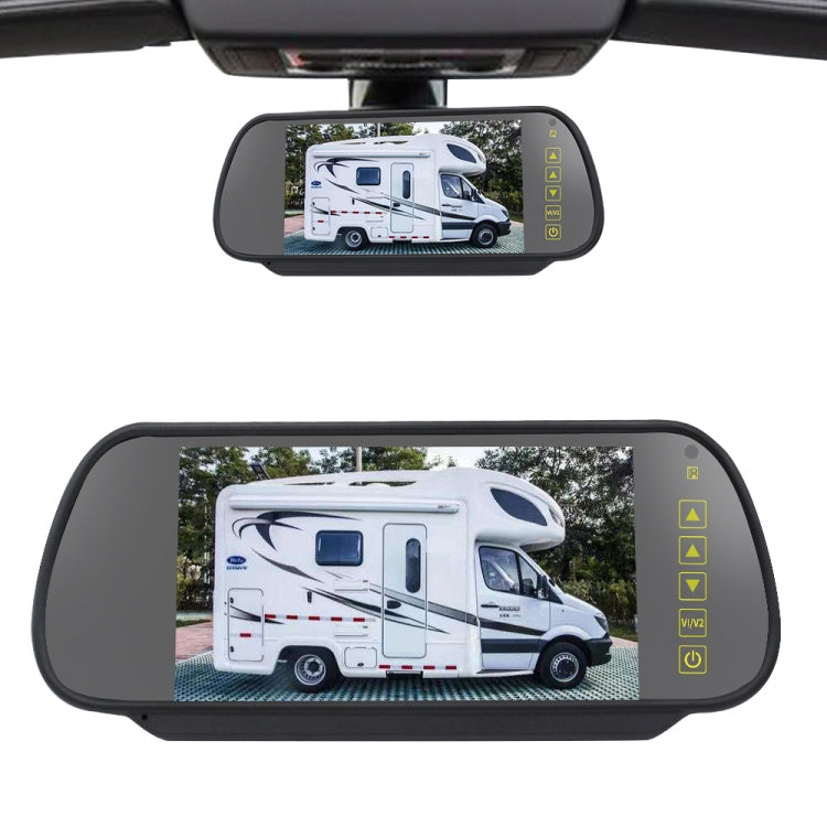 PZ461 Car Waterproof High Position Tail Light Brake Light View Camera + 7 inch Rearview Monitor for Mercedes Benz / Volkswagen, PZ461 + 7 inch Rearview Monitor