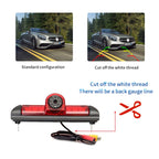 PZ460 Car Waterproof HD High Position Brake Light View Camera + 7 inch Rearview Monitor for Fiat / Citroen / Peugeot, PZ460 + 7 inch Rearview Monitor
