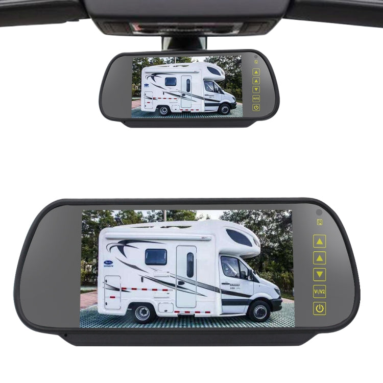 PZ460 Car Waterproof HD High Position Brake Light View Camera + 7 inch Rearview Monitor for Fiat / Citroen / Peugeot, PZ460 + 7 inch Rearview Monitor
