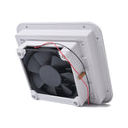 12V White Air Vent with Fan RV Trailer Caravan Gale Side Air Ventilation, A0672-02 – Durable Build, Easy to Use