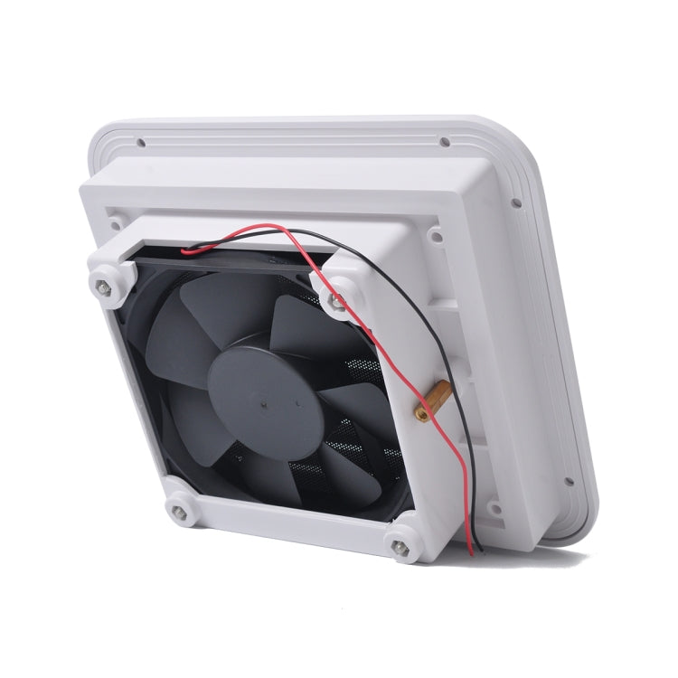 12V White Air Vent with Fan RV Trailer Caravan Gale Side Air Ventilation, A0672-02 – Durable Build, Easy to Use