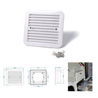 12V White Air Vent with Fan RV Trailer Caravan Mute Side Air Ventilation, A0672-01