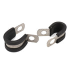 10 PCS Car Rubber Cushion Pipe Clamps Stainless Steel Clamps, Size: 11/8 inch (35mm), Size: 11/8 inch (35mm)