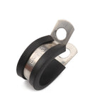 10 PCS Car Rubber Cushion Pipe Clamps Stainless Steel Clamps, Size: 13/8 inch (42mm), Size: 13/8 inch (42mm)