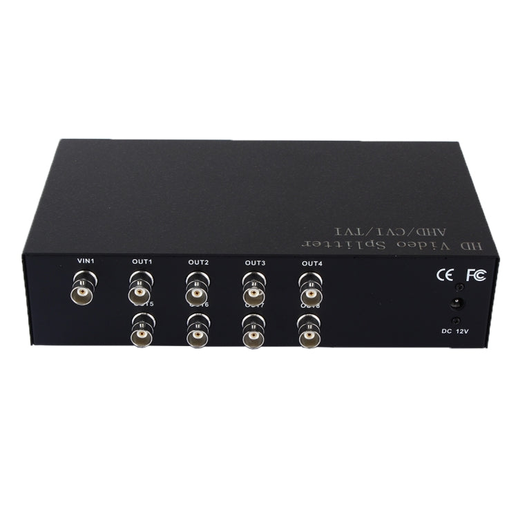 Coaxial AHD / CVI / TVI 1 into 8 Video Signal Splitter, 1 into 8 – TPU