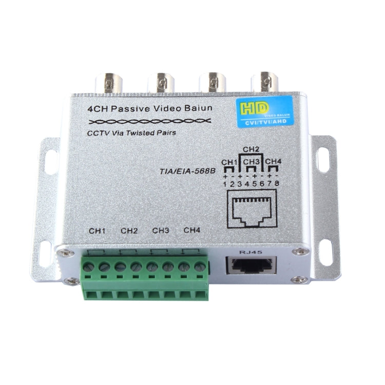 HD204A HD-CVI/TVI/AHD CCTV 4CH Passive Video Balun, HD204A HD204A