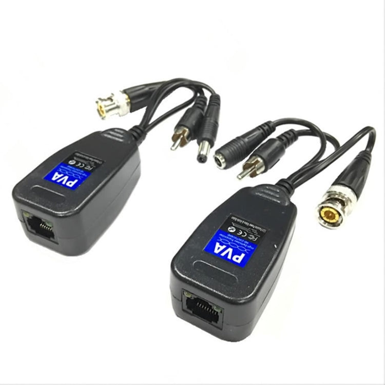 2 PCS Anpwoo 205PVA 3 in 1 Power + Video + Audio Balun HD-CVI/AHD/CVI Passive Twisted Transceiver, 205PVA Transceiver