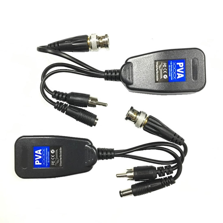 2 PCS Anpwoo 205PVA 3 in 1 Power + Video + Audio Balun HD-CVI/AHD/CVI Passive Twisted Transceiver, 205PVA Transceiver