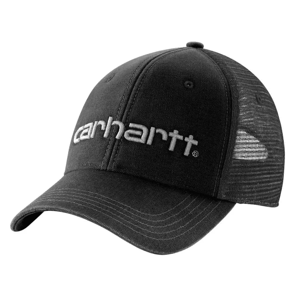 Carhartt 101195 Canvas Mesh Back Logo Graphic Cap BLACK One Size