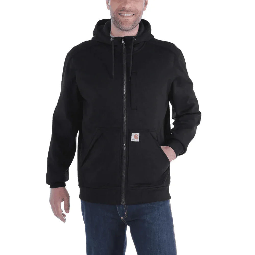 Carhartt 101759 Wind Fighter Relaxed Fit Midweight Full-Zip Sweatshirt BLACK