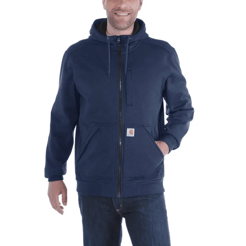 Carhartt 101759 Wind Fighter Relaxed Fit Midweight Full-Zip Sweatshirt NAVY