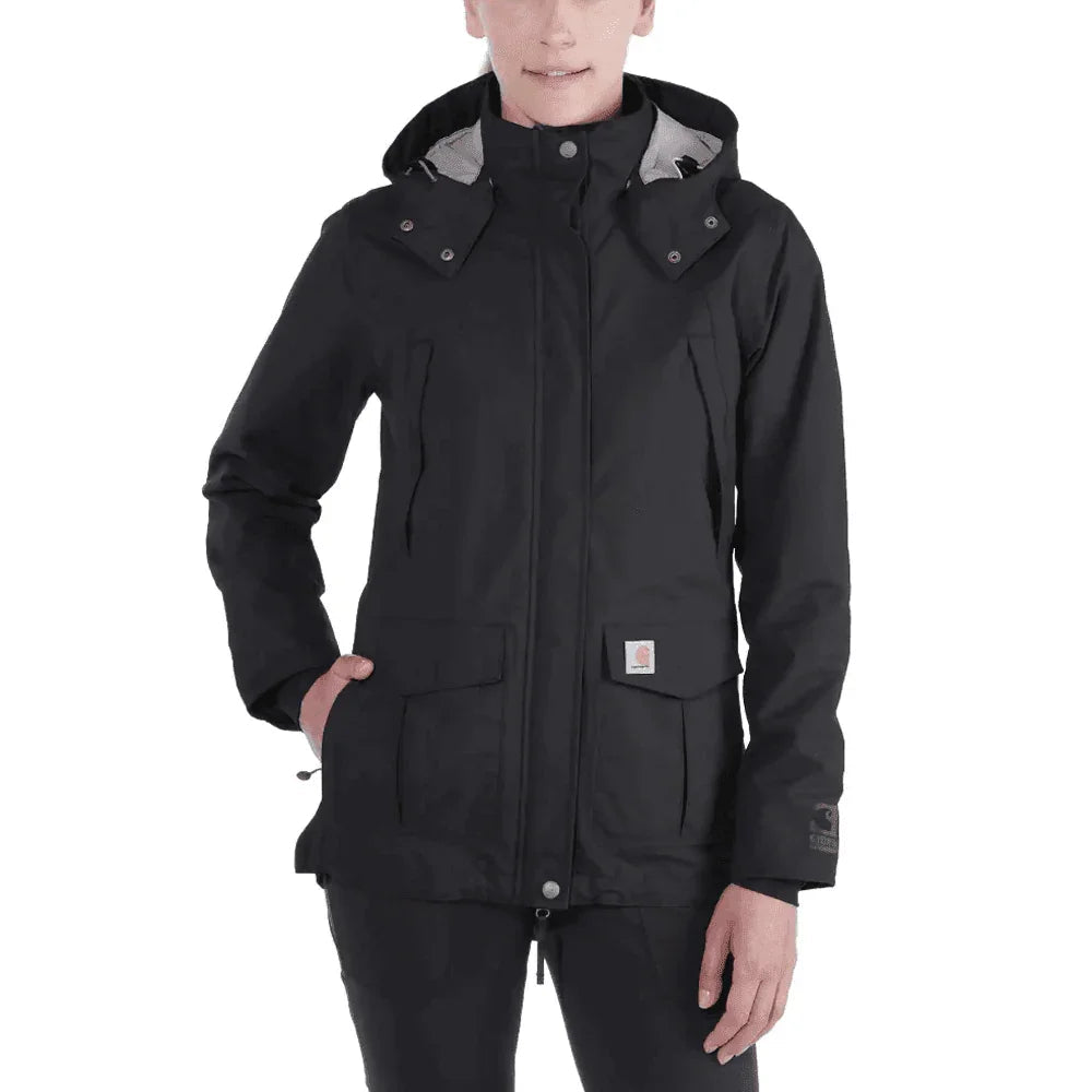 Carhartt 102382 Womens Storm Defender Relaxed Fit Heavyweight Jacket Coat BLACK
