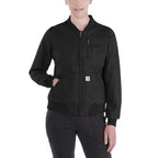 Carhartt 102524 Rugged Flex Relaxed Fit Canvas Jacket BLACK