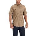Carhartt 102537 Rugged Professional Short Sleeve Work Shirt DARK KHAKI