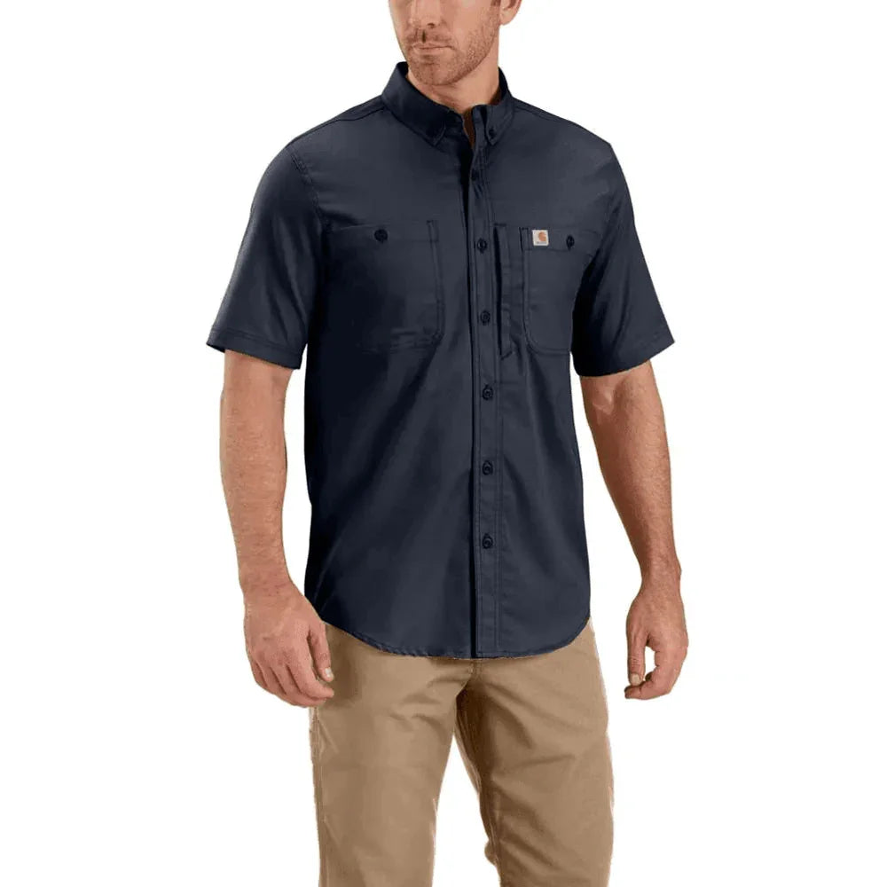 Carhartt 102537 Rugged Professional Short Sleeve Work Shirt NAVY
