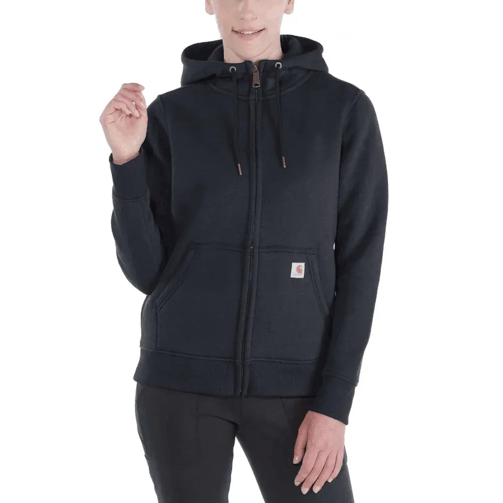 Carhartt 102788 Clarksburg Relaxed Fit Midweight Full-Zip Sweatshirt BLACK