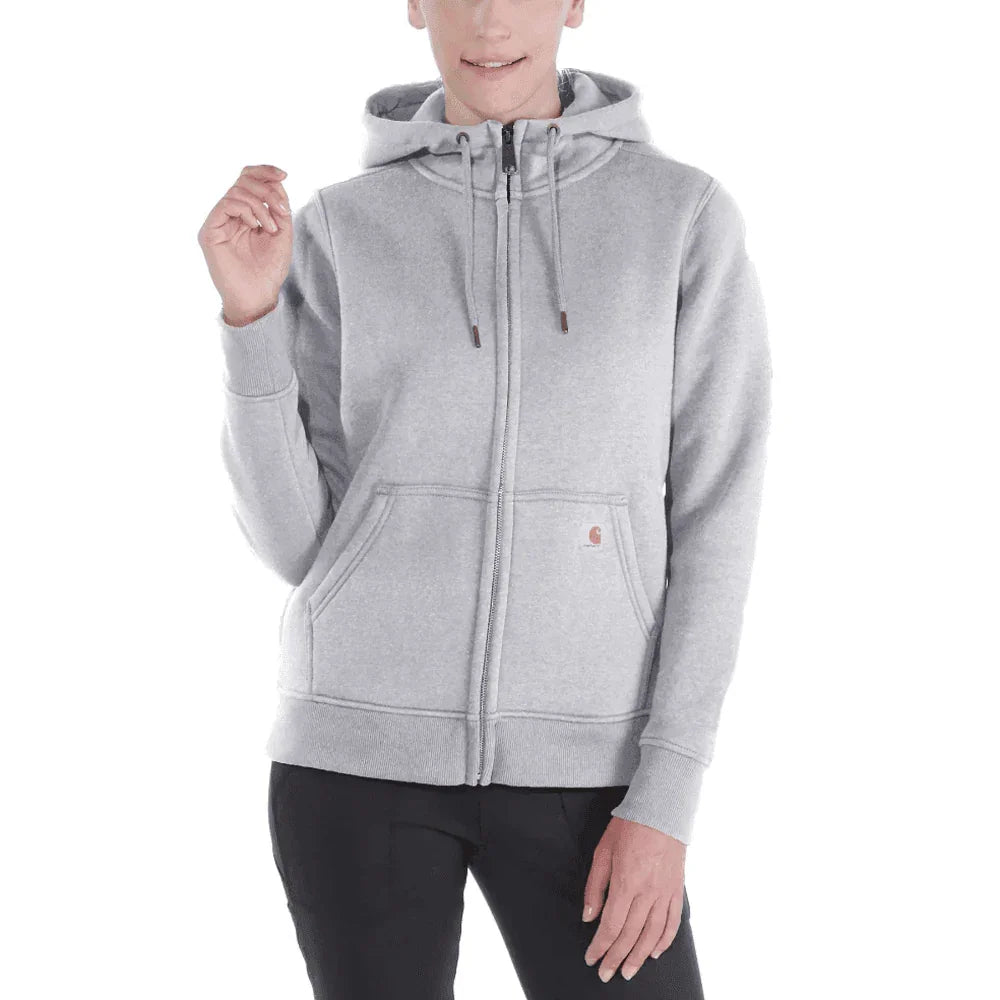 Carhartt 102788 Clarksburg Relaxed Fit Midweight Full-Zip Sweatshirt ASPHALT HEATHER