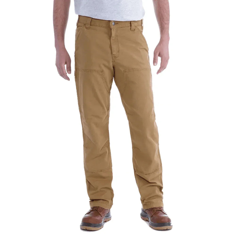 Carhartt 102802 Rugged Flex Relaxed Fit Canvas Double Front Utility Work Pant Trouser HICKORY