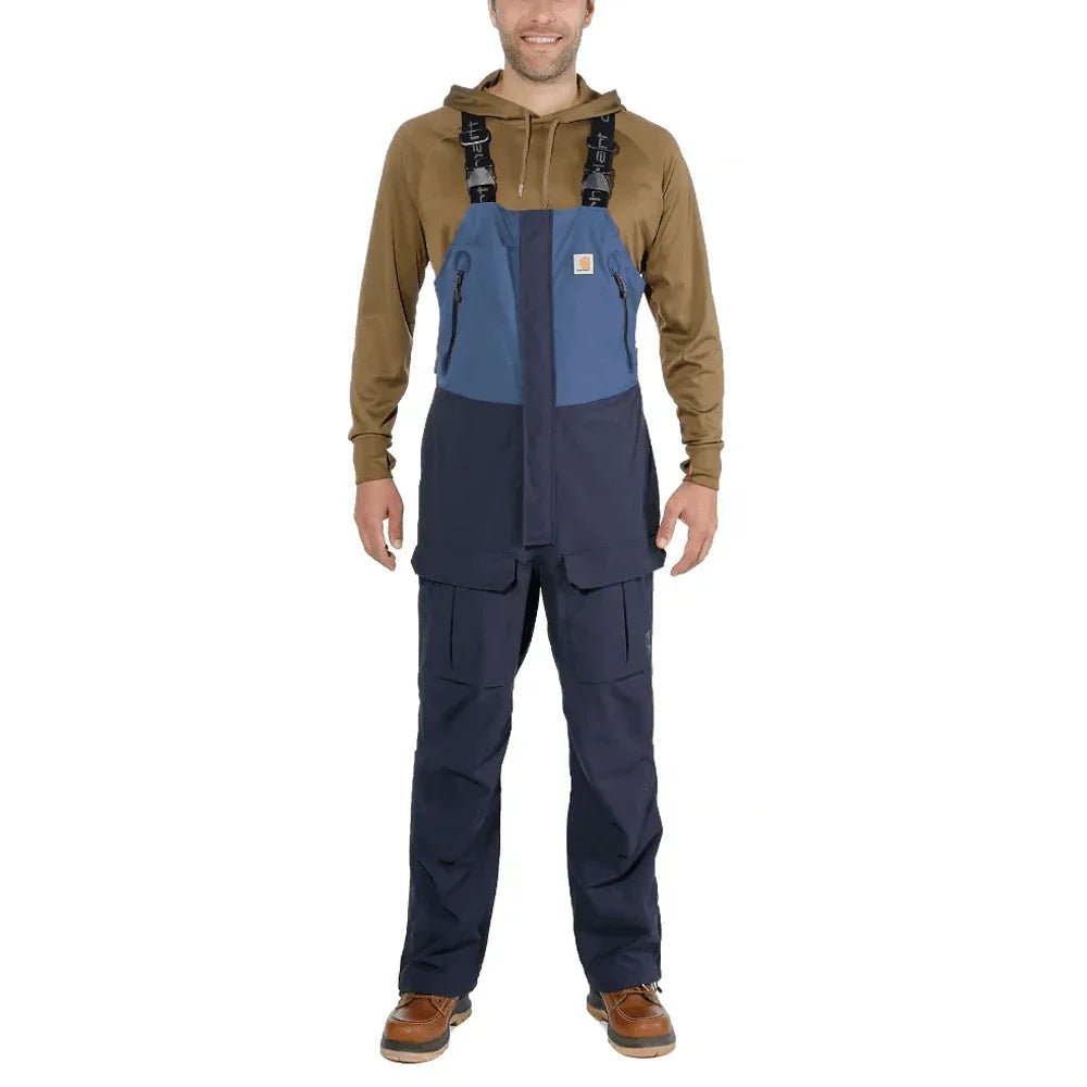 Carhartt 102984 Angler Bib Dungarees Waterproof Fishing Overall DARK BLUE NAVY