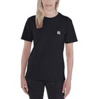 Carhartt 103067 Women's Loose Fit Heavyweight Short Sleeve K87 Pocket T-Shirt BLACK