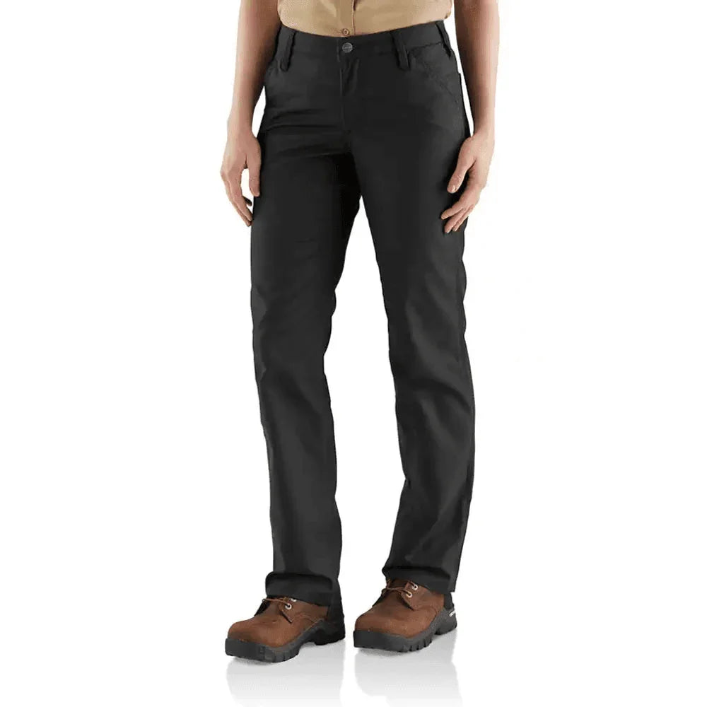 Carhartt 103104 Womens Rugged Flex Loose Fit Canvas Work Pant BLACK