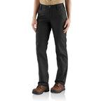 Carhartt 103104 Womens Rugged Flex Loose Fit Canvas Work Pant BLACK