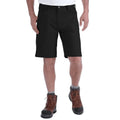 Carhartt 103111 Rugged Professional Stretch Flex Canvas Shorts Relaxed Fit BLACK
