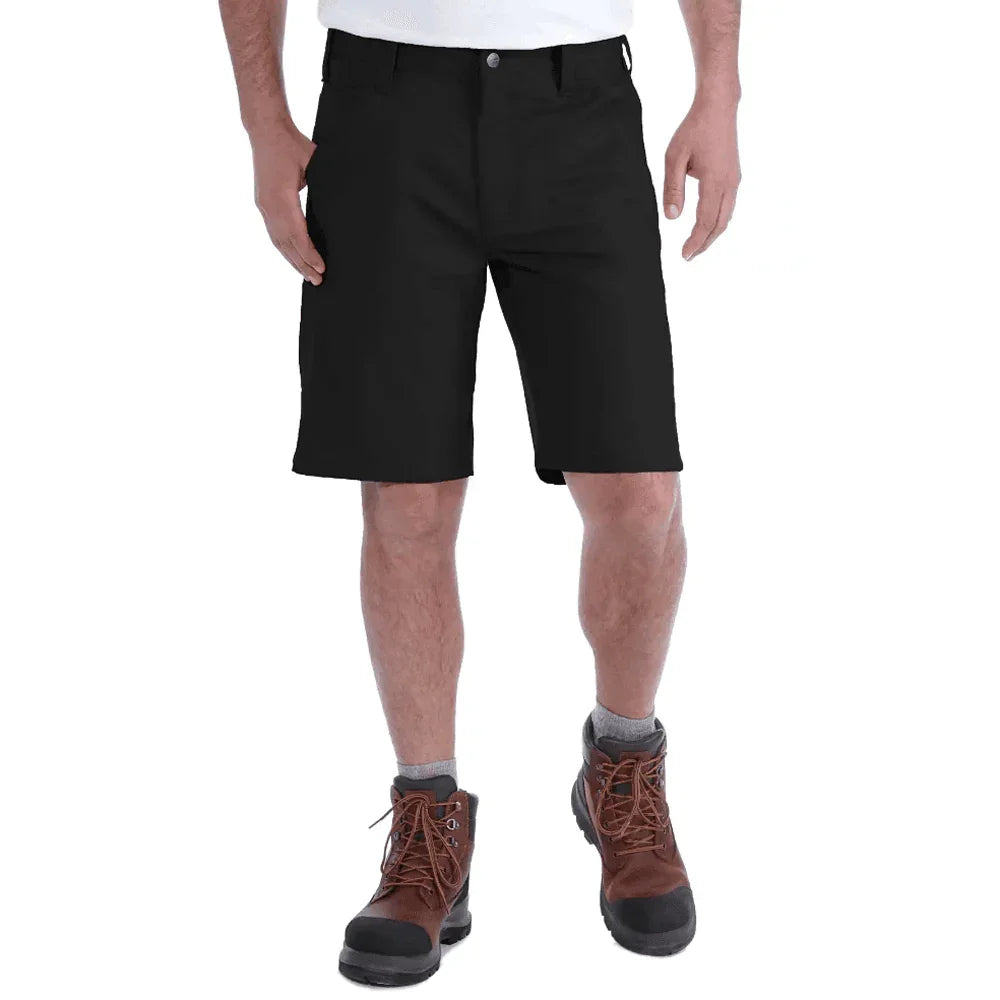 Carhartt 103111 Rugged Professional Stretch Flex Canvas Shorts Relaxed Fit BLACK