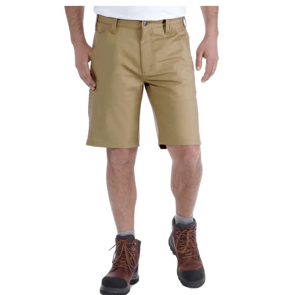 Carhartt 103111 Rugged Professional Stretch Flex Canvas Shorts Relaxed Fit DARK KHAKI