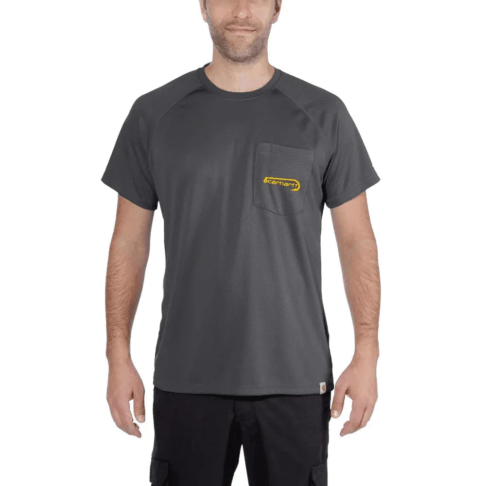 Carhartt 103570 Force Fishing Graphic Short Sleeve T-Shirt SHADOW